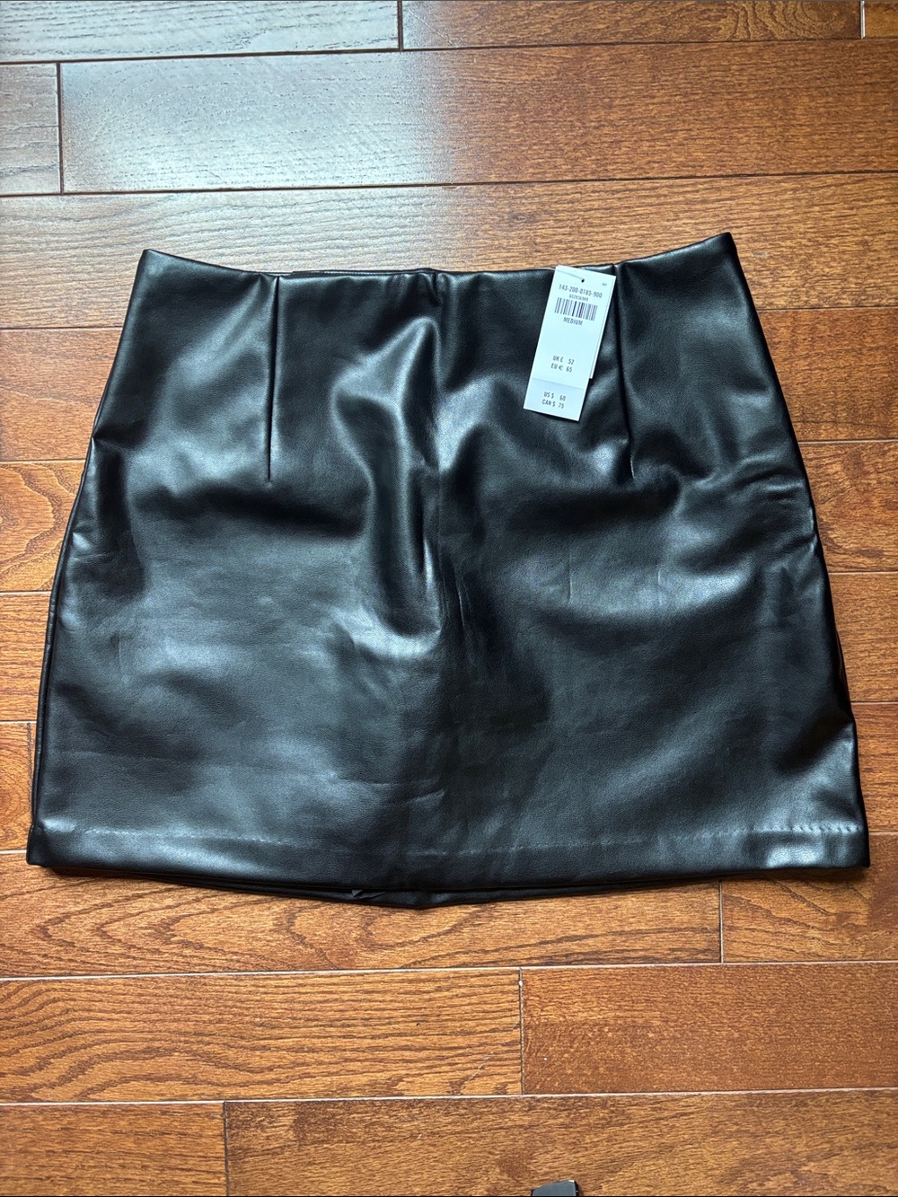 Abercrombie & Fitch Black Faux Leather Mini Skirt/Skort